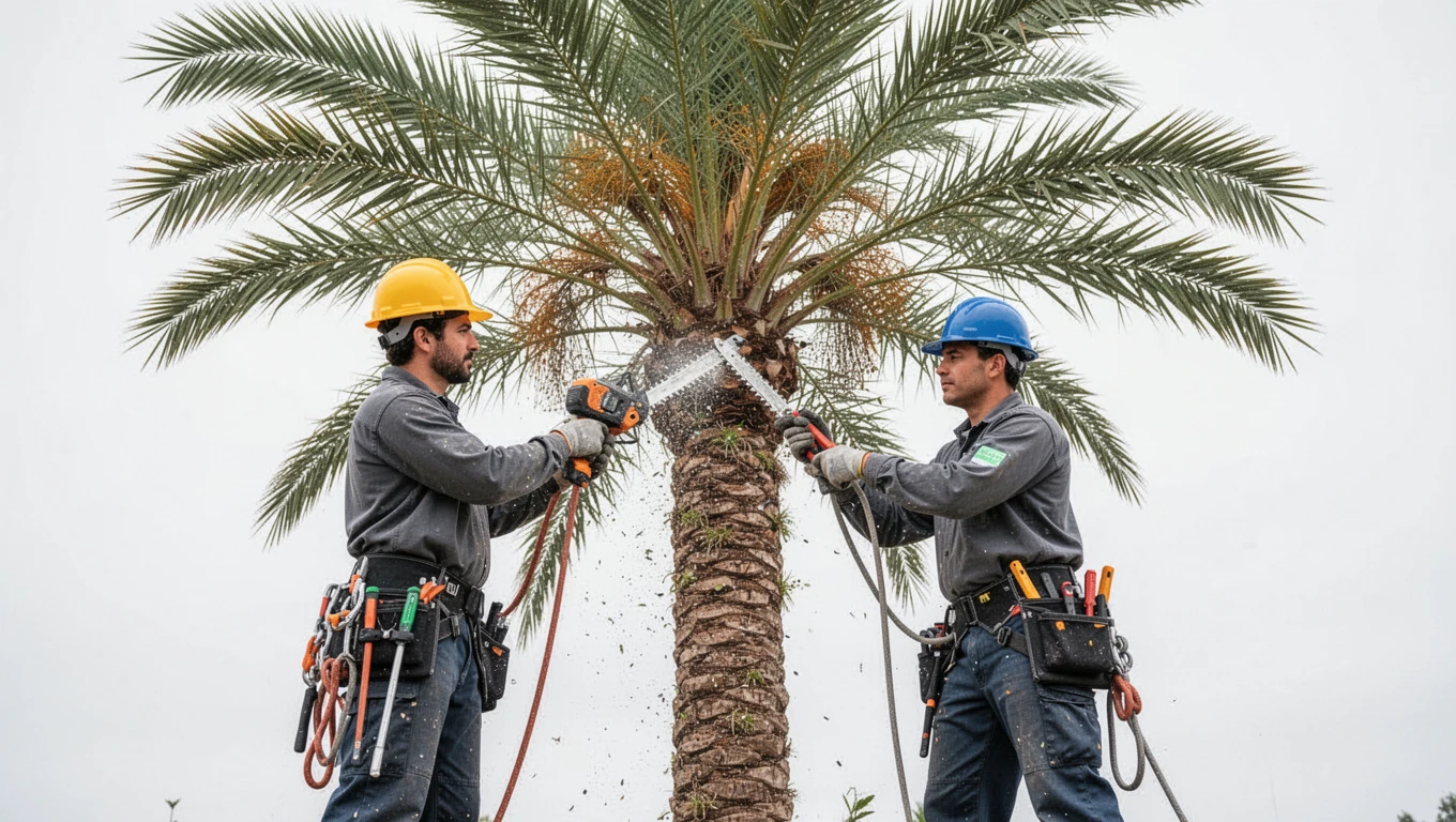 Palm Tree Trimming